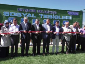 Beyşehirde spor kompleksi törenle açıldı