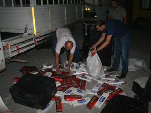 İki milyon liralık kaçak sigara ele geçirildi