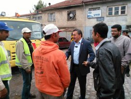 Başkan Tutal çalışmaları denetledi