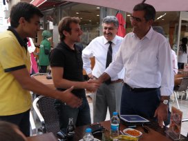 Recep Konuktan esnaf ziyareti