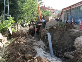 Derbent’te kanalizasyon hizmet ağı genişledi