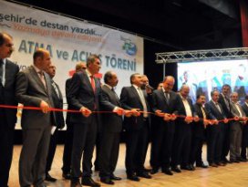 Bakan Eroğlu toplu açılış ve temel atma törenine katıldı