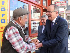 Kalaycı Akşehir esnafını ziyaret etti
