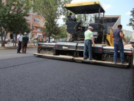Seyyid Harun Bulvarına sıcak asfalt
