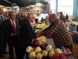 Gönen, Çumra’da partisine destek istedi