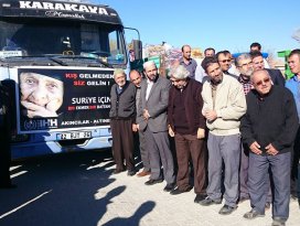 Altınekinden Türkmenlere insani yardım