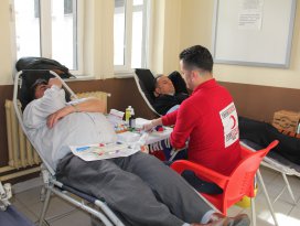 Seydişehir Emniyet personelinden kan bağışı
