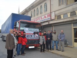 AYDER’den Bayır-Bucak’a yardım tırı