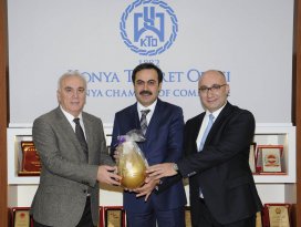 TBB Başkanı Hüseyin Aydın, KTO’yu ziyaret etti