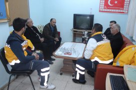 Başkan Özaltun’dan 112 çalışanlarına ziyaret