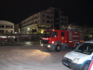 Konya’da pazar yerinde yangın