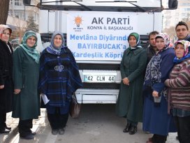 AK Parti Konya İl Başkanlığından Bayırbucak Türkmenlerine yardım