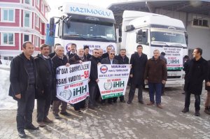 Yardım TIR’ları yola çıktı