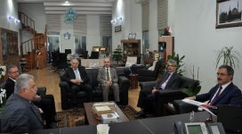 SÜ Rektörü Şahinden NEÜ Rektörü Şekere ziyaret