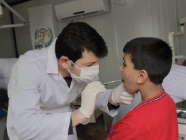 Konya Genç İHHdan yetim çocuklara diş taraması