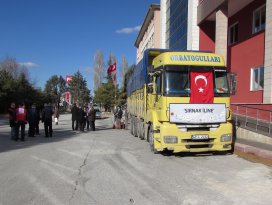 Konyadan Şırnaka yardım tırı