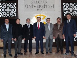 MÜSİAD Konya’dan Rektör Şahin ve yardımcılarına ziyaret