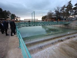 Beyşehir Belediyesinden kanal içerisinde şelale projesi