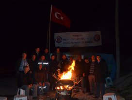 Ilgın’da işten çıkarılan maden işçilerinin eylemi sürüyor