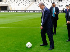 Vodafone Arena’da ilk santra Cumhurbaşkanı Erdoğan’dan