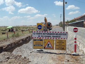 Cihanbeyli’de 3 mahalleye kanalizasyon şebekesi