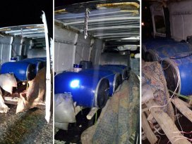 Mardinde patlayıcı yüklü minibüs ele geçirildi