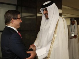 Başbakan Davutoğlu Katar Emiri Al Sani ile görüştü
