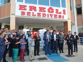 Ereğli’den kahramanlara sevgilerini gönderdiler
