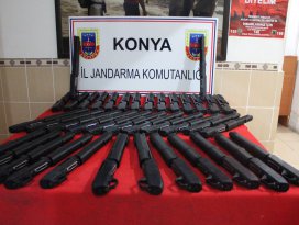 Konyada kaçak silah operasyonu