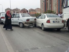 Konyada 8 araç birbirine girdi!