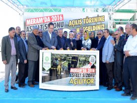 Meram’da asfalt sezonu açıldı