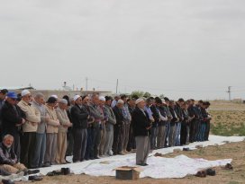 Karapınarda yağmur duası yapıldı