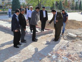 Başkan Kale, park çalışmalarını inceledi