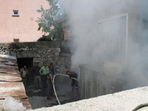Beyşehirde korkutan yangın