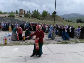 Sarayönü’nde tekstil işçilerine yangın eğitimi