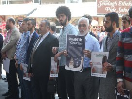 Nizaminin idam edilmesi, Konyada protesto edildi