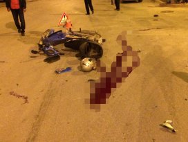 Konyada otomobille motosiklet çarpıştı: 1 ölü