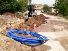 Seydişehirde içme suyu hattı yenileniyor