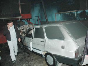 Konyada oto yıkamacıda yangın!