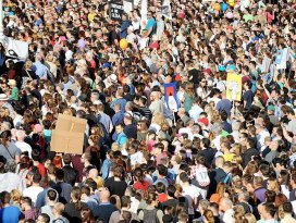 Hırvatistanda eğitim protestosu