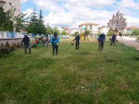 Beyşehir’in parkları yaz dönemine hazır