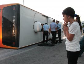 Konya-Diyarbakır seferini yapan otobüs kaza yaptı: 27 yaralı