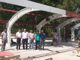 Başkan Oğuz, çalışmaları yerinde inceledi