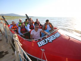 Beyşehir Gölünde jetboat turları başladı