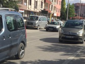 Konya-Ankara yolunda trafikte yoğunluğu