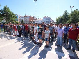 Konyada protesto yürüyüşü