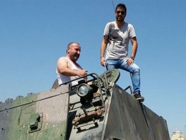 Beş dakikada tank kullanmayı öğrenen Rizeli o anları anlattı