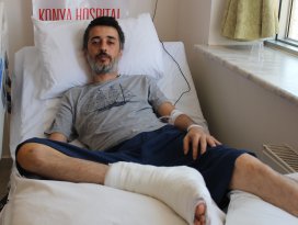 Basketbol oynarken kırılan topuğu ameliyatla tedavi edildi