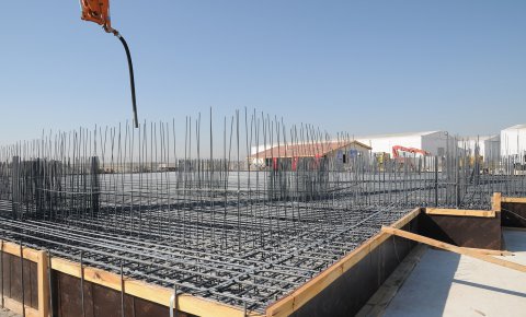 Aziz Mahmut Hüdai Camiinin temeli dualarla atıldı