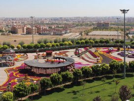 Selçuklu Çiçek Bahçesi ve Macera Kulesi tanıtıldı